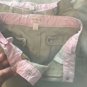 3 pairs School uniform pants. Girls khaki pants. Cat and Jack brand from target.